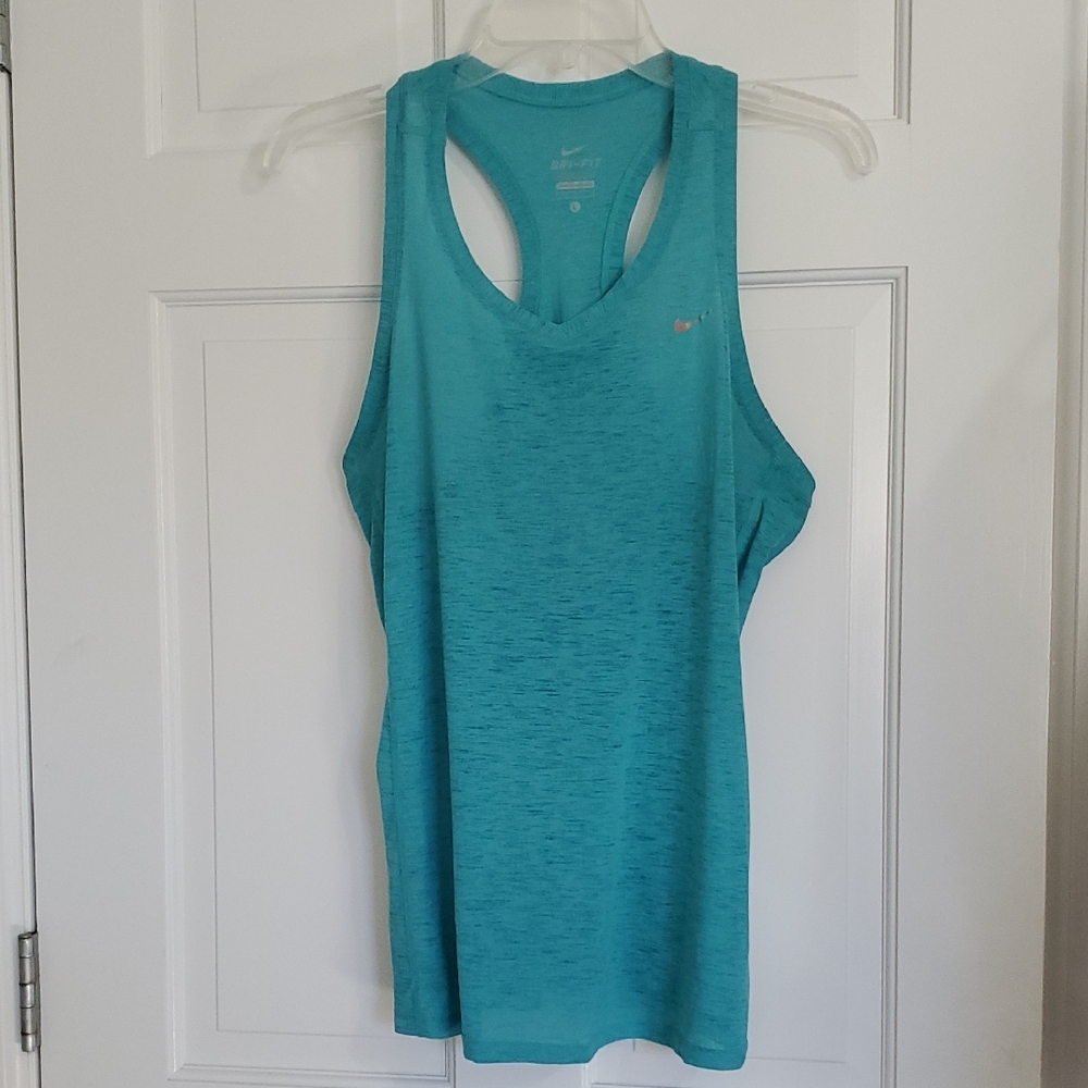 Nike Drifit Women's Teal Tank Top Sz L